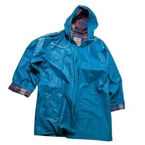 Vintage Blue J G Hook Rain Jacket Coat Sz Medium? AS IS